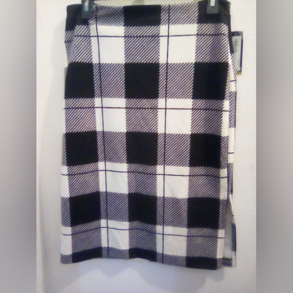 Worthington Plaid Pencil Skirt Size M